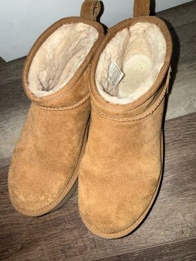 UGG Chestnut Platform Mini Boots